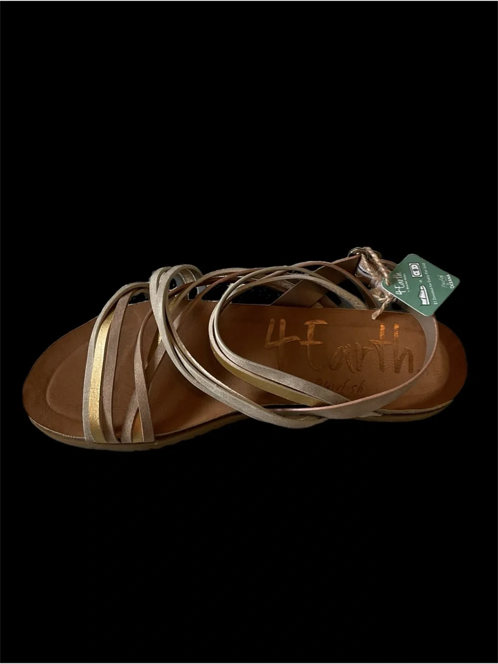 4 Earth Sandals by Blowfish Malibu + Orion Sz 8 NWT Strappy